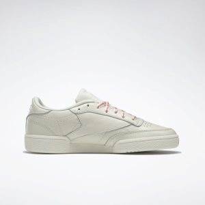 Reebok Club C 85 Turnschuhe Damen - Weiß/HellRosa - DE 128-GVS